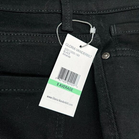 Gloria Vanderbilt Women's Size 8 Average Black Amanda Jeans - Picture 12 of 12